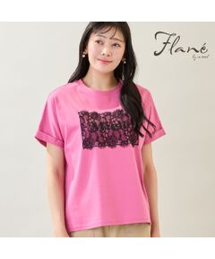 missel / ミゼール カットソー | 【洗える・M～3Lサイズ】Meiele刺繍Tシャツ