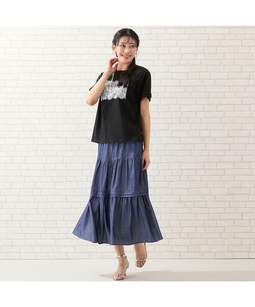 missel / ミゼール カットソー | 【洗える・M～3Lサイズ】Meiele刺繍Tシャツ | 詳細9