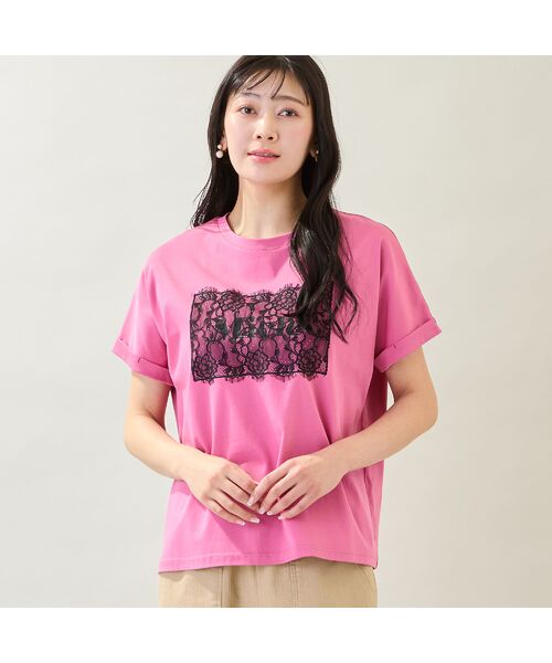 missel / ミゼール カットソー | 【洗える・M～3Lサイズ】Meiele刺繍Tシャツ | 詳細10