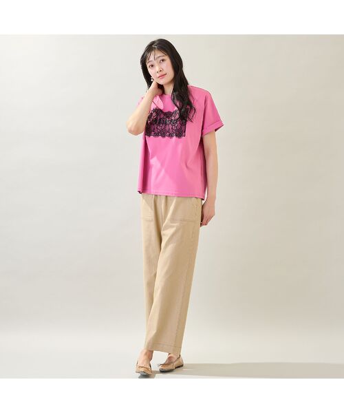 missel / ミゼール カットソー | 【洗える・M～3Lサイズ】Meiele刺繍Tシャツ | 詳細13