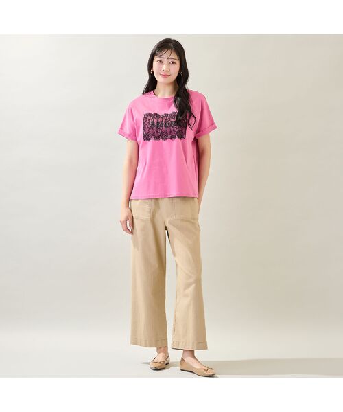 missel / ミゼール カットソー | 【洗える・M～3Lサイズ】Meiele刺繍Tシャツ | 詳細14