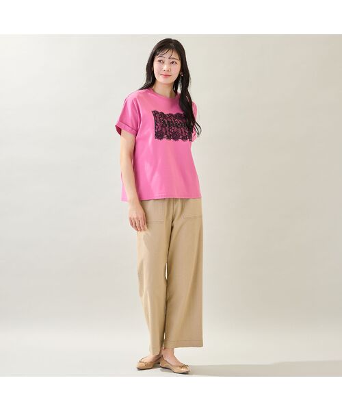 missel / ミゼール カットソー | 【洗える・M～3Lサイズ】Meiele刺繍Tシャツ | 詳細15