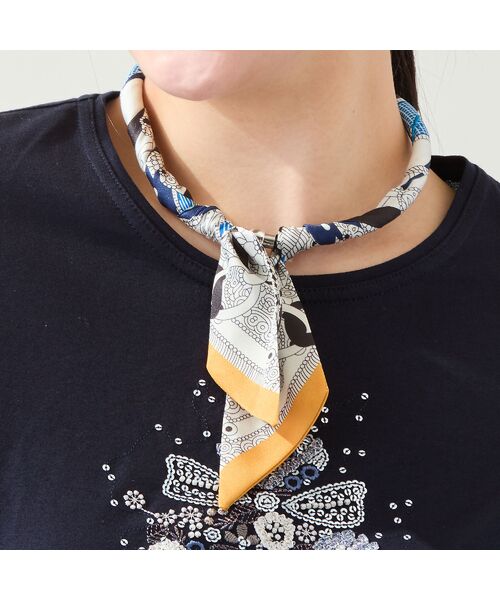 missel / ミゼール ネックレス・ペンダント・チョーカー | マグネットスカーフネックレス（オレンジ）