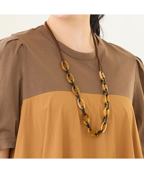 missel / ミゼール ネックレス・ペンダント・チョーカー | べっ甲調チェーンネックレス | 詳細1