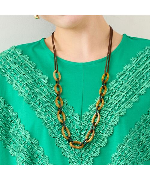 missel / ミゼール ネックレス・ペンダント・チョーカー | べっ甲調チェーンネックレス | 詳細13