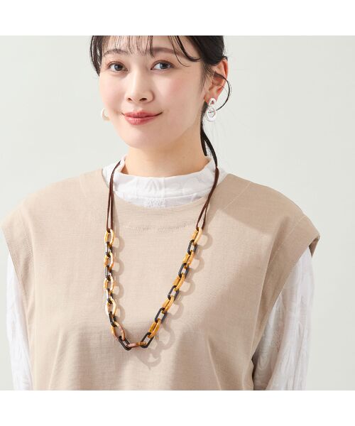 missel / ミゼール ネックレス・ペンダント・チョーカー | べっ甲調チェーンネックレス | 詳細15