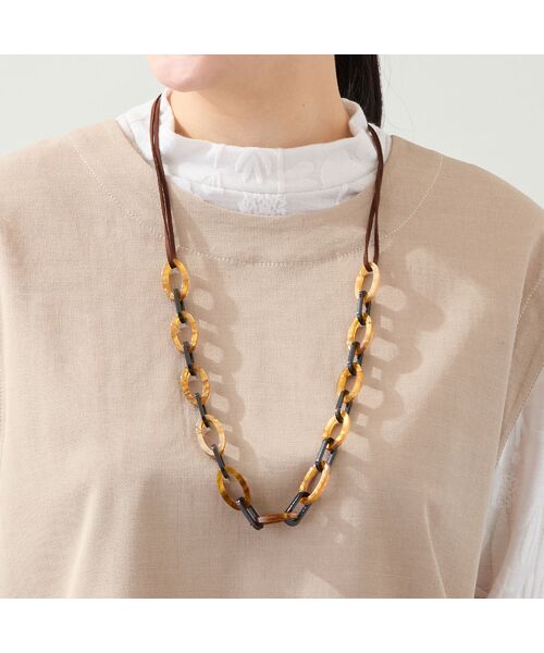 missel / ミゼール ネックレス・ペンダント・チョーカー | べっ甲調チェーンネックレス | 詳細16