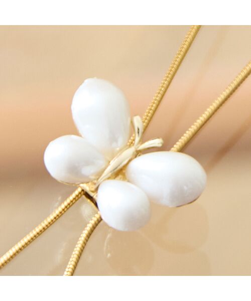 missel / ミゼール ネックレス・ペンダント・チョーカー | 【スライドフリー】バタフライスライドネックレス | 詳細2