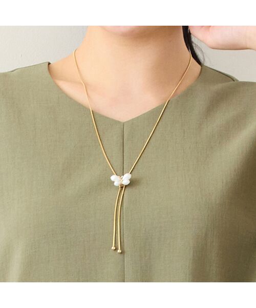 missel / ミゼール ネックレス・ペンダント・チョーカー | 【スライドフリー】バタフライスライドネックレス | 詳細4