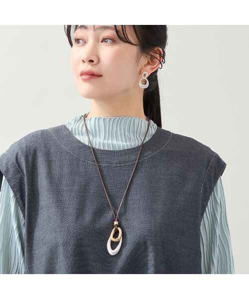 missel / ミゼール ネックレス・ペンダント・チョーカー | 【スライドフリー】メタルモチーフリングネックレス | 詳細16