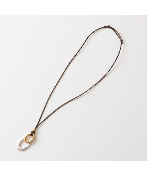 missel / ミゼール ネックレス・ペンダント・チョーカー | 【スライドフリー】メタルモチーフリングネックレス | 詳細17