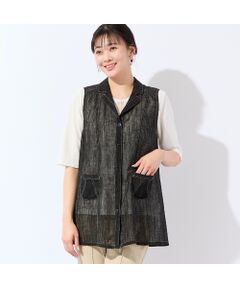 missel / ミゼール ベスト | 【洗える・接触冷感・L～4Lサイズ】カラミ テーラードジレ