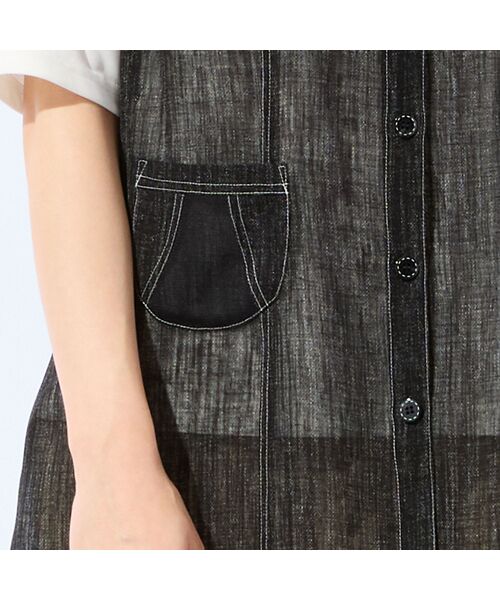 missel / ミゼール ベスト | 【洗える・接触冷感・L～4Lサイズ】カラミ テーラードジレ | 詳細11