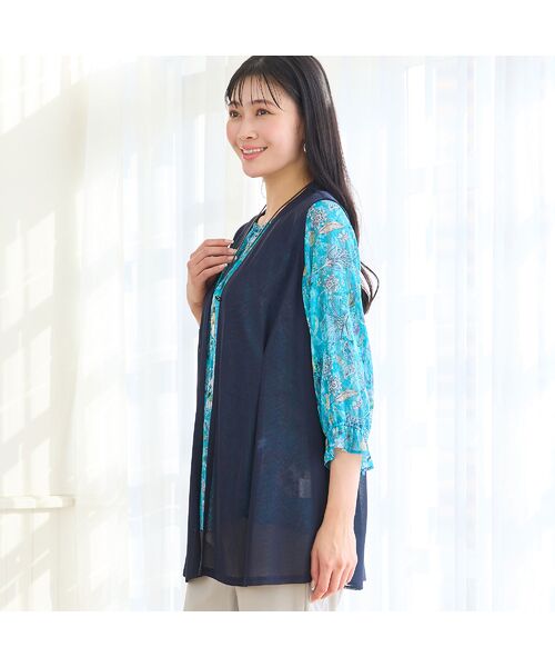 missel / ミゼール ベスト | 【洗える・L～4Lサイズ】メッシュジレ | 詳細1