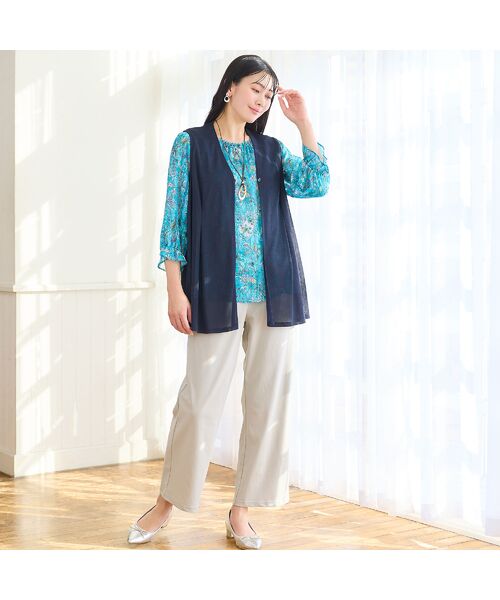 missel / ミゼール ベスト | 【洗える・L～4Lサイズ】メッシュジレ | 詳細4