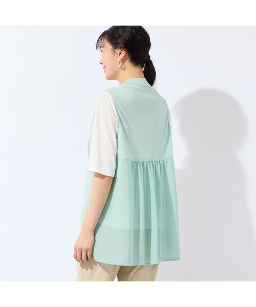 missel / ミゼール ベスト | 【洗える・L～4Lサイズ】メッシュジレ | 詳細7