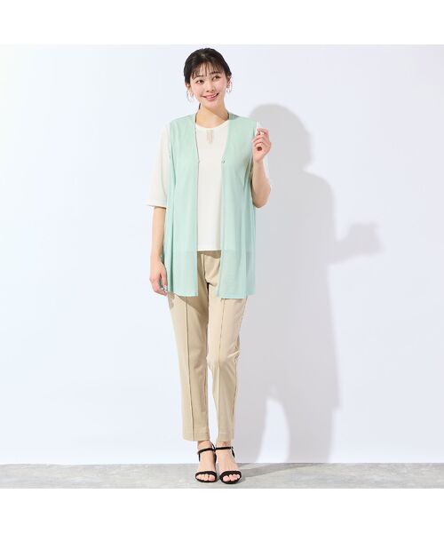 missel / ミゼール ベスト | 【洗える・L～4Lサイズ】メッシュジレ | 詳細10