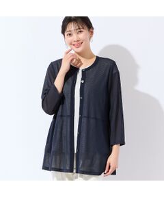 missel / ミゼール カーディガン・ボレロ | 【洗える・L～4Lサイズ】メッシュカーディガン