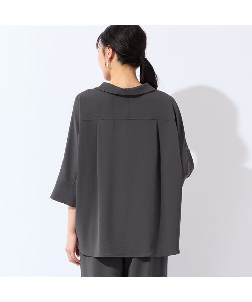 missel / ミゼール シャツ・ブラウス | 【洗える・接触冷感・セットアップ可・3Lサイズあり】スキッパーブラウス | 詳細7