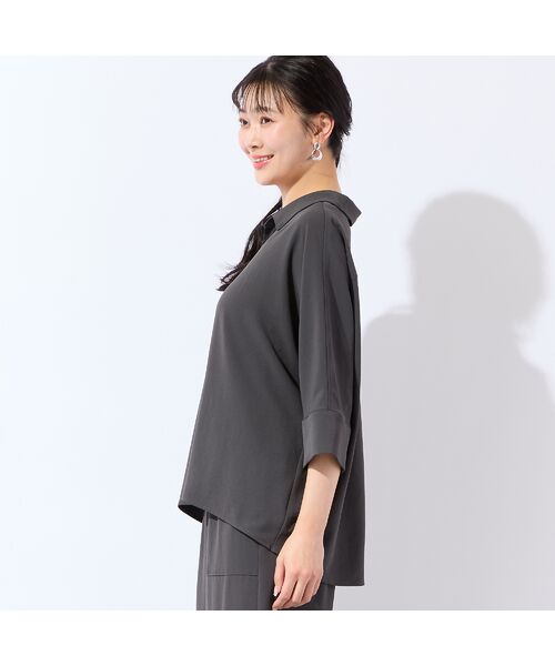 missel / ミゼール シャツ・ブラウス | 【洗える・接触冷感・セットアップ可・3Lサイズあり】スキッパーブラウス | 詳細8