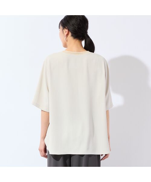 missel / ミゼール シャツ・ブラウス | 【洗える・接触冷感・セットアップ可・3Lサイズあり】胸ポケットつきブラウス | 詳細1