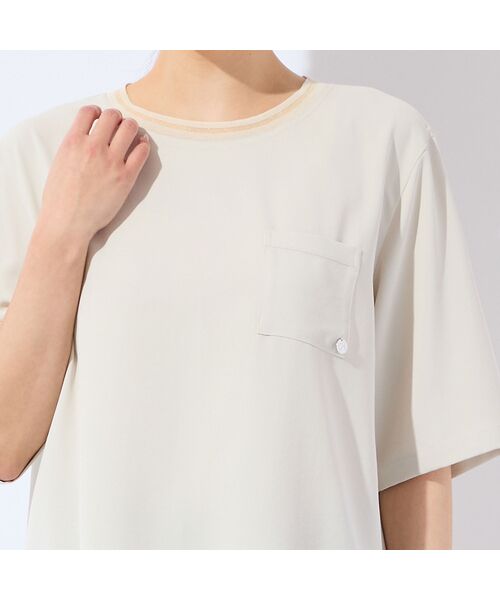 missel / ミゼール シャツ・ブラウス | 【洗える・接触冷感・セットアップ可・3Lサイズあり】胸ポケットつきブラウス | 詳細3