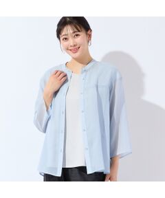 missel / ミゼール シャツ・ブラウス | 【洗える・L～3Lサイズ】シアーブラウス