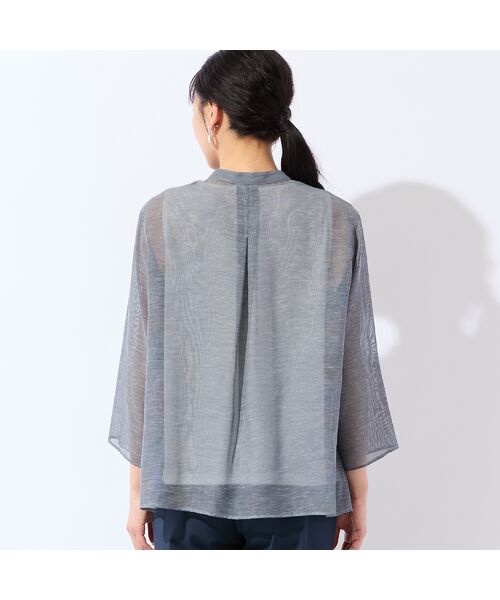 missel / ミゼール シャツ・ブラウス | 【洗える・L～3Lサイズ】シアーブラウス | 詳細1