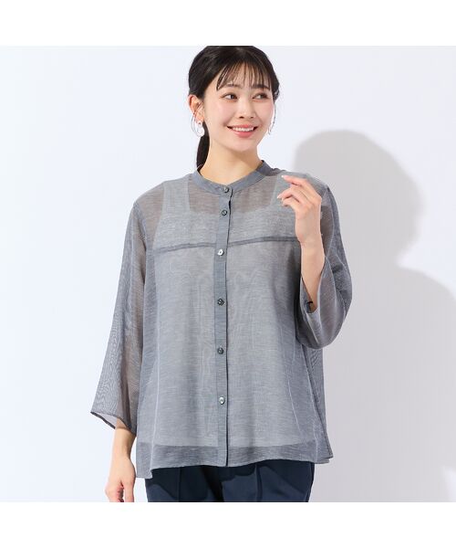 missel / ミゼール シャツ・ブラウス | 【洗える・L～3Lサイズ】シアーブラウス | 詳細2