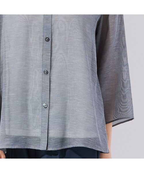 missel / ミゼール シャツ・ブラウス | 【洗える・L～3Lサイズ】シアーブラウス | 詳細4