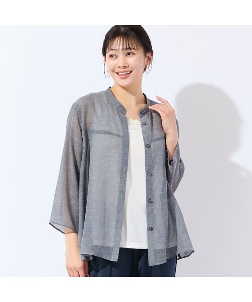 missel / ミゼール シャツ・ブラウス | 【洗える・L～3Lサイズ】シアーブラウス | 詳細5