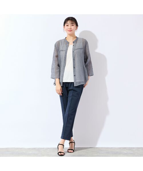 missel / ミゼール シャツ・ブラウス | 【洗える・L～3Lサイズ】シアーブラウス | 詳細6