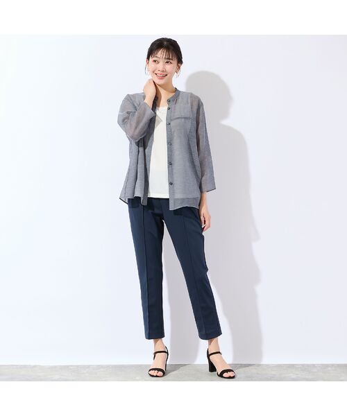 missel / ミゼール シャツ・ブラウス | 【洗える・L～3Lサイズ】シアーブラウス | 詳細7