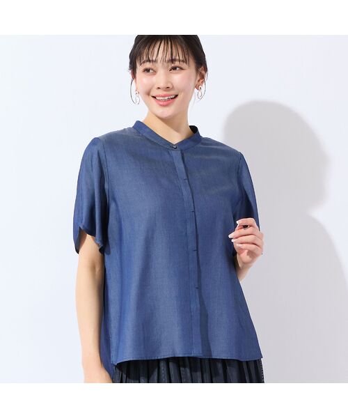missel / ミゼール シャツ・ブラウス | 【洗える・接触冷感・セットアップ可・L~4Lサイズ】レース襟シャツ | 詳細13