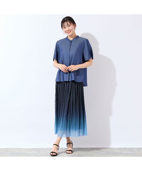 missel / ミゼール シャツ・ブラウス | 【洗える・接触冷感・セットアップ可・L~4Lサイズ】レース襟シャツ | 詳細14