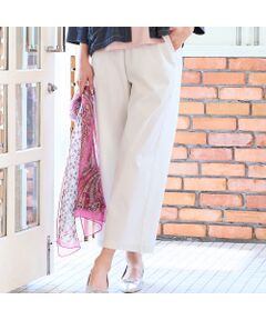 missel / ミゼール その他パンツ | 【洗える・L～4Lサイズ】ピケストレッチセミワイドパンツ