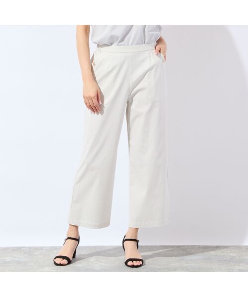 missel / ミゼール その他パンツ | 【洗える・L～4Lサイズ】ピケストレッチセミワイドパンツ | 詳細1