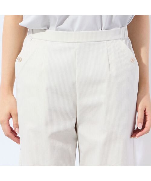 missel / ミゼール その他パンツ | 【洗える・L～4Lサイズ】ピケストレッチセミワイドパンツ | 詳細3