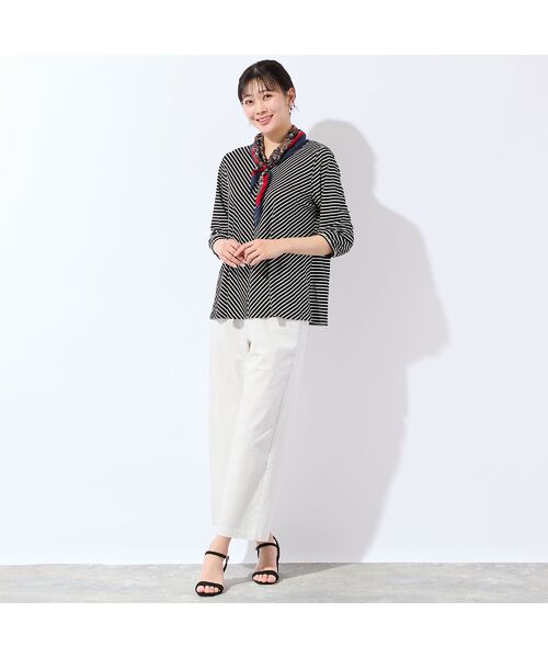 missel / ミゼール その他パンツ | 【洗える・L～4Lサイズ】ピケストレッチセミワイドパンツ | 詳細9