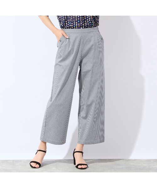 missel / ミゼール その他パンツ | 【洗える・L～4Lサイズ】ピケストレッチセミワイドパンツ | 詳細12