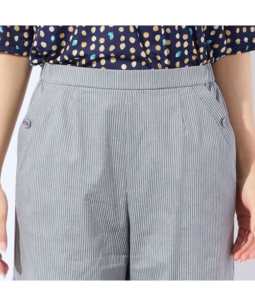 missel / ミゼール その他パンツ | 【洗える・L～4Lサイズ】ピケストレッチセミワイドパンツ | 詳細13