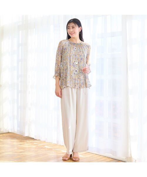 missel / ミゼール その他パンツ | 【洗える・接触冷感・セットアップ可・L～4Lサイズ】イージーワイドパンツ | 詳細2