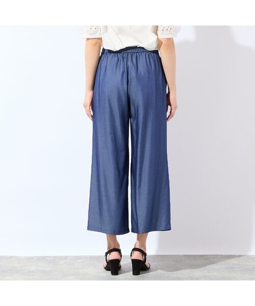 missel / ミゼール ショート・ハーフ・半端丈パンツ | 【洗える・接触冷感・セットアップ可・L~4Lサイズ】サイド切り替えワイドパンツ | 詳細2
