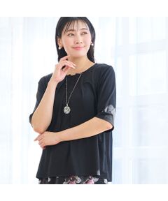 missel / ミゼール カットソー | 【洗える・L～4Lサイズ】フロントタックTシャツ