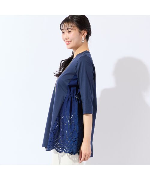 missel / ミゼール カットソー | 【洗える・L～4Lサイズ】サイドスカラップチュニック | 詳細2