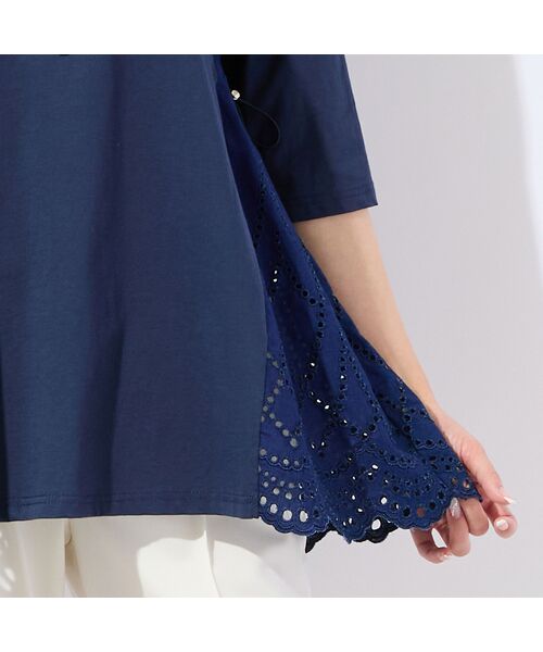 missel / ミゼール カットソー | 【洗える・L～4Lサイズ】サイドスカラップチュニック | 詳細4