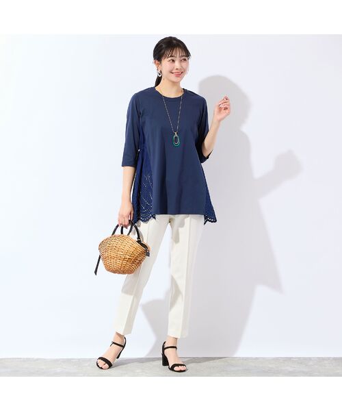 missel / ミゼール カットソー | 【洗える・L～4Lサイズ】サイドスカラップチュニック | 詳細7