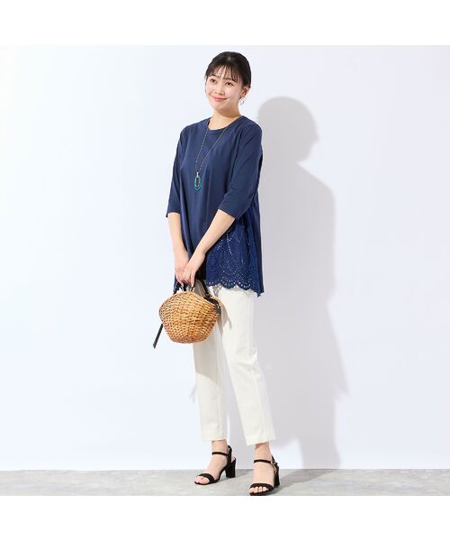 missel / ミゼール カットソー | 【洗える・L～4Lサイズ】サイドスカラップチュニック | 詳細8