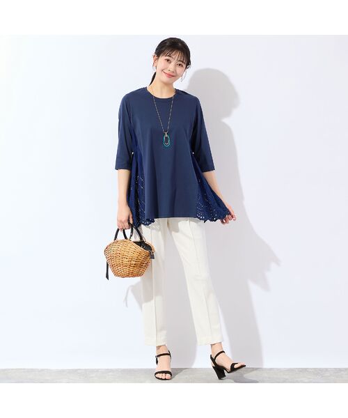 missel / ミゼール カットソー | 【洗える・L～4Lサイズ】サイドスカラップチュニック | 詳細9