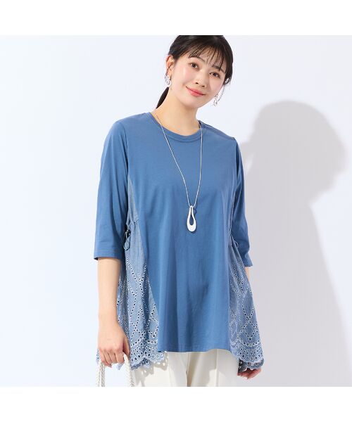 missel / ミゼール カットソー | 【洗える・L～4Lサイズ】サイドスカラップチュニック | 詳細10